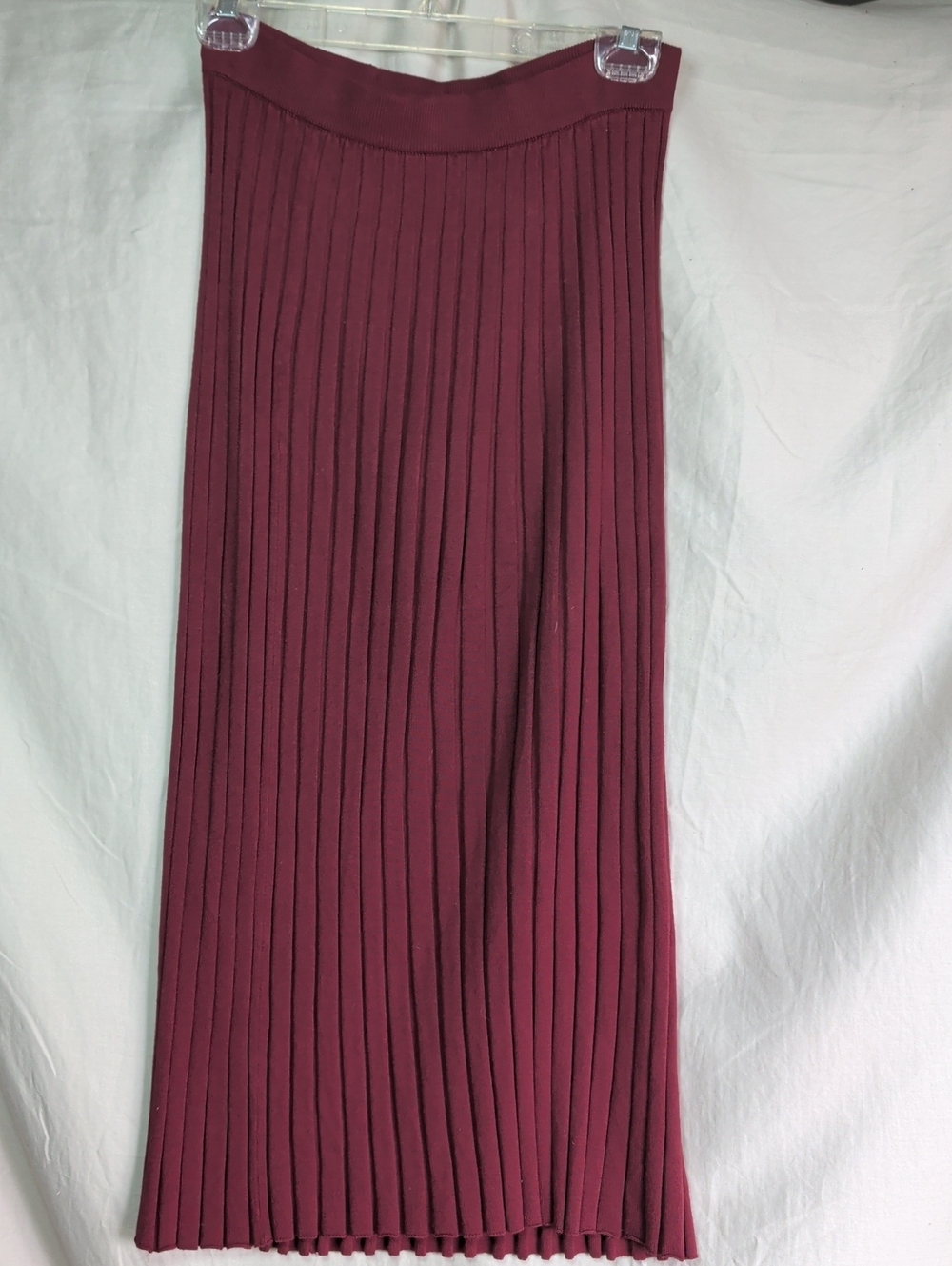 a new day Pleated Maxi Skirt - Burgundy